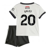 Dětský fotbalový dres Manchester United Diogo Dalot #20 2024-25 Třetí Krátký Rukáv (+ trenýrky)